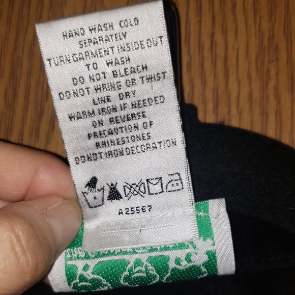 VINTAGE-THE QUACKER FACTORY Cotton Shacket with Rhinestones - Picture 6 of 9